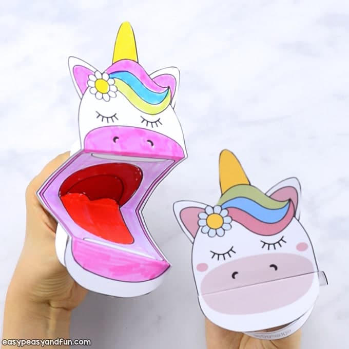 Color-Your-Own Unicorn Puppet