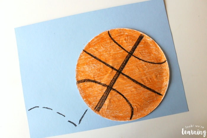 Coffee Filter Basketball Craft