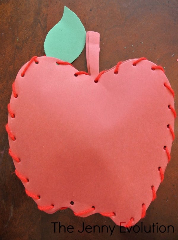 Apple Simple Sewing Activity