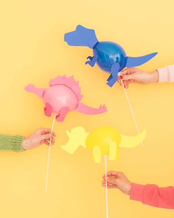 Paper And Balloon Animal Dinosaurs