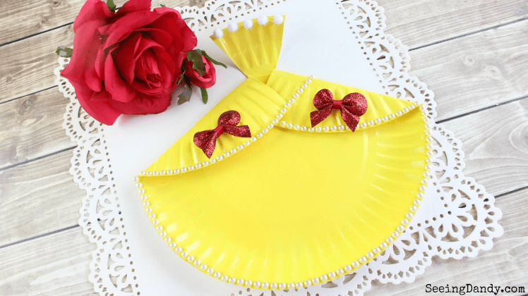 Princess Belle Paper Plate Dress