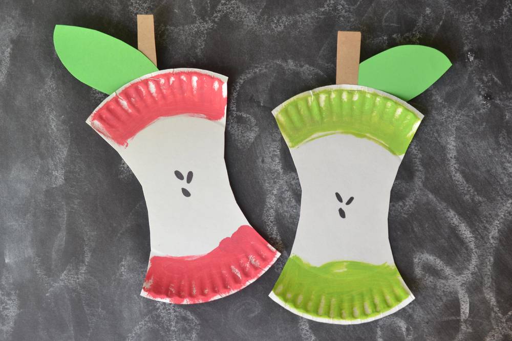 Red And Green Apple Core Plates
