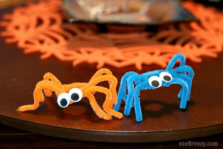 Precious Pipe Cleaner Spiders