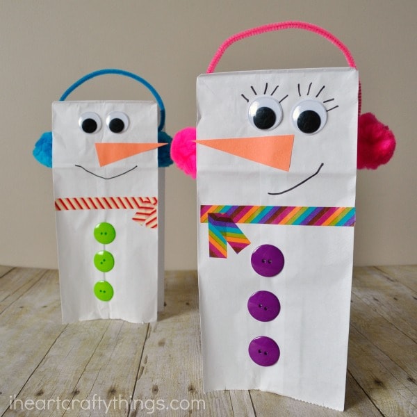 Pop-Up Snowman Craft