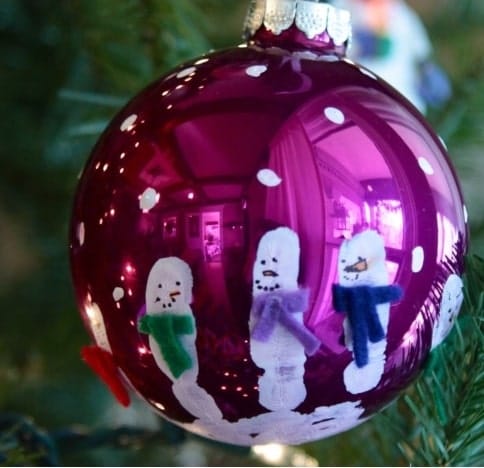Snowman Family Christmas Tree Ornament