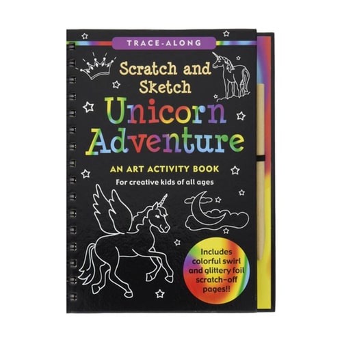 Unicorn Scratch-And-Sketch Activity Book