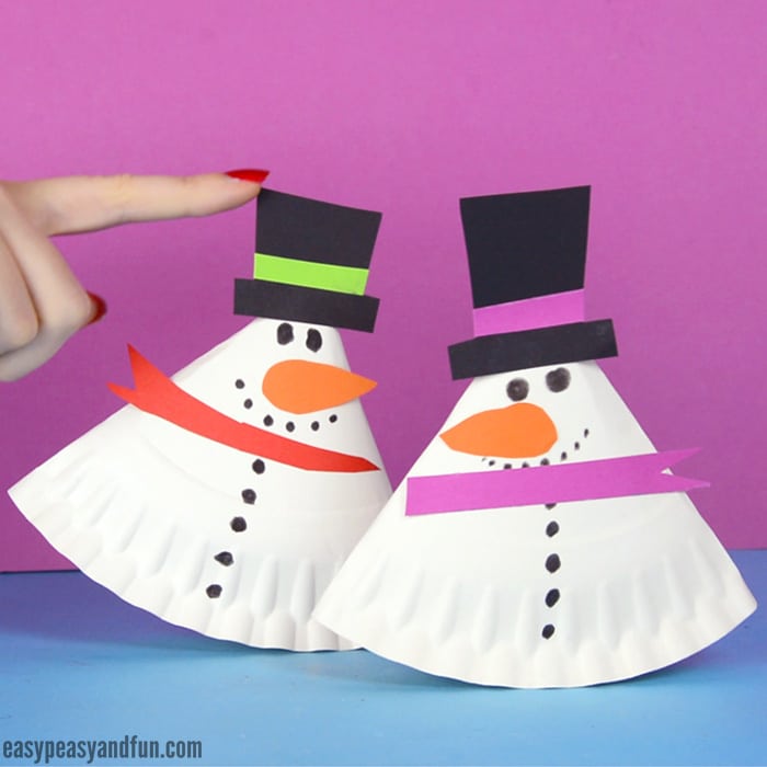 Wibbly Wobbly Snowman Craft