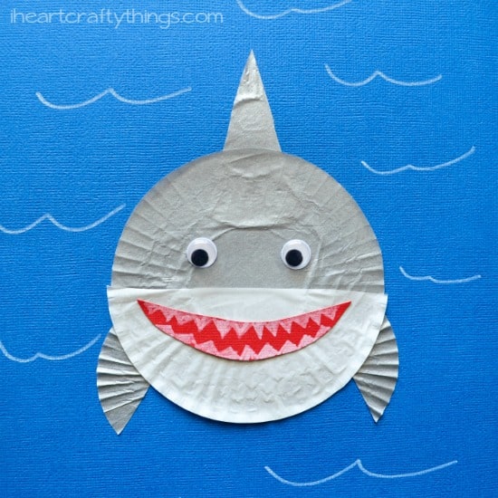 Frilly Paper Shark Craft