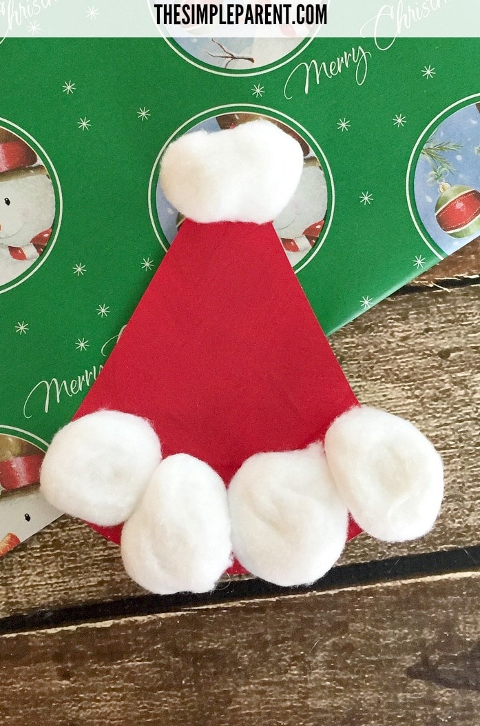 Simple Santa Hat Craft
