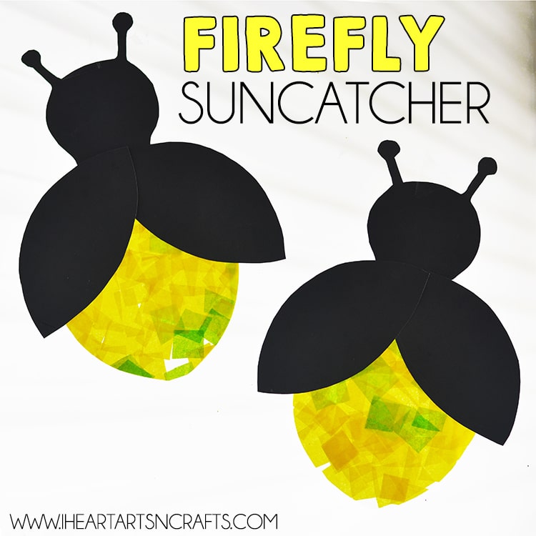 Friendly Firefly Tissue Paper Craft