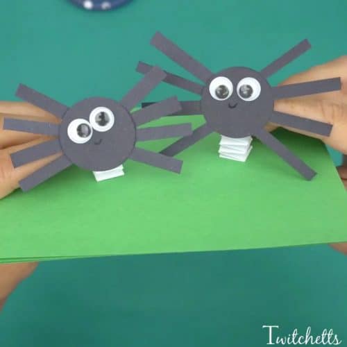 DIY 3D Bouncing Spider Craft