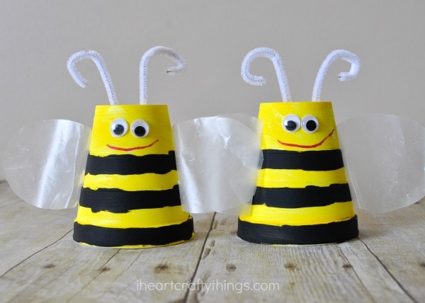 Flipped-Cup Bee Craft