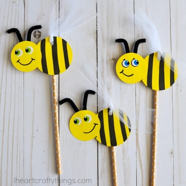 Stick Puppet Bee Craft
