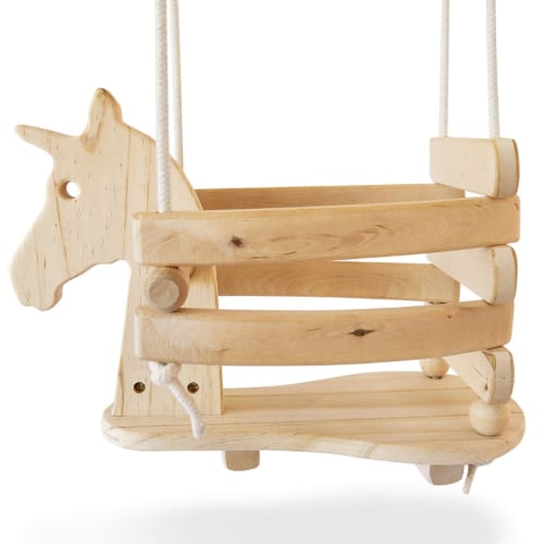 Ecotribe – Wooden Unicorn Swing Set For Toddlers