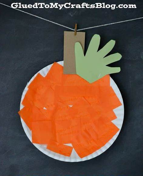 Keepsake Handprint Pumpkin Craft