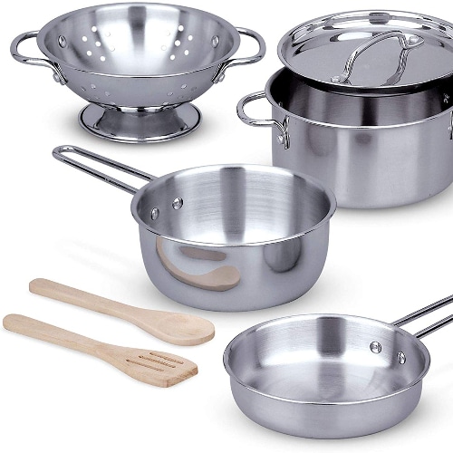 Stainless Steel Play Pots & Pans 