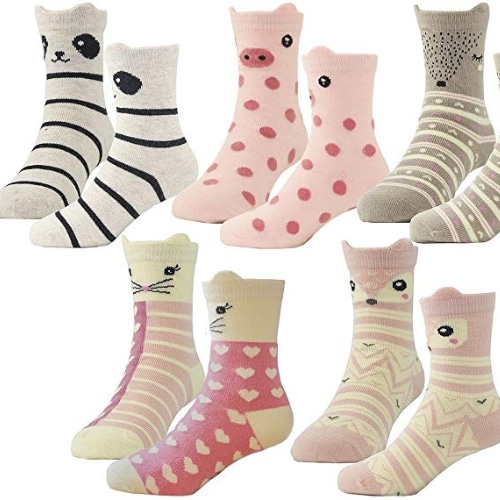 Cute Animal Socks – 5 Pairs 