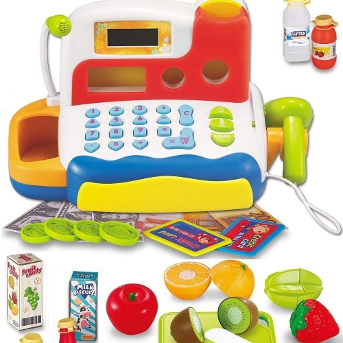 Cash Register Toy With Sounds & Accessories  
