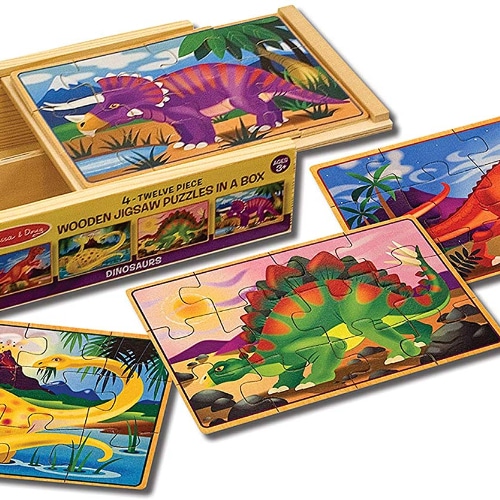 Box Of Dinosaur Jigsaw Puzzles 