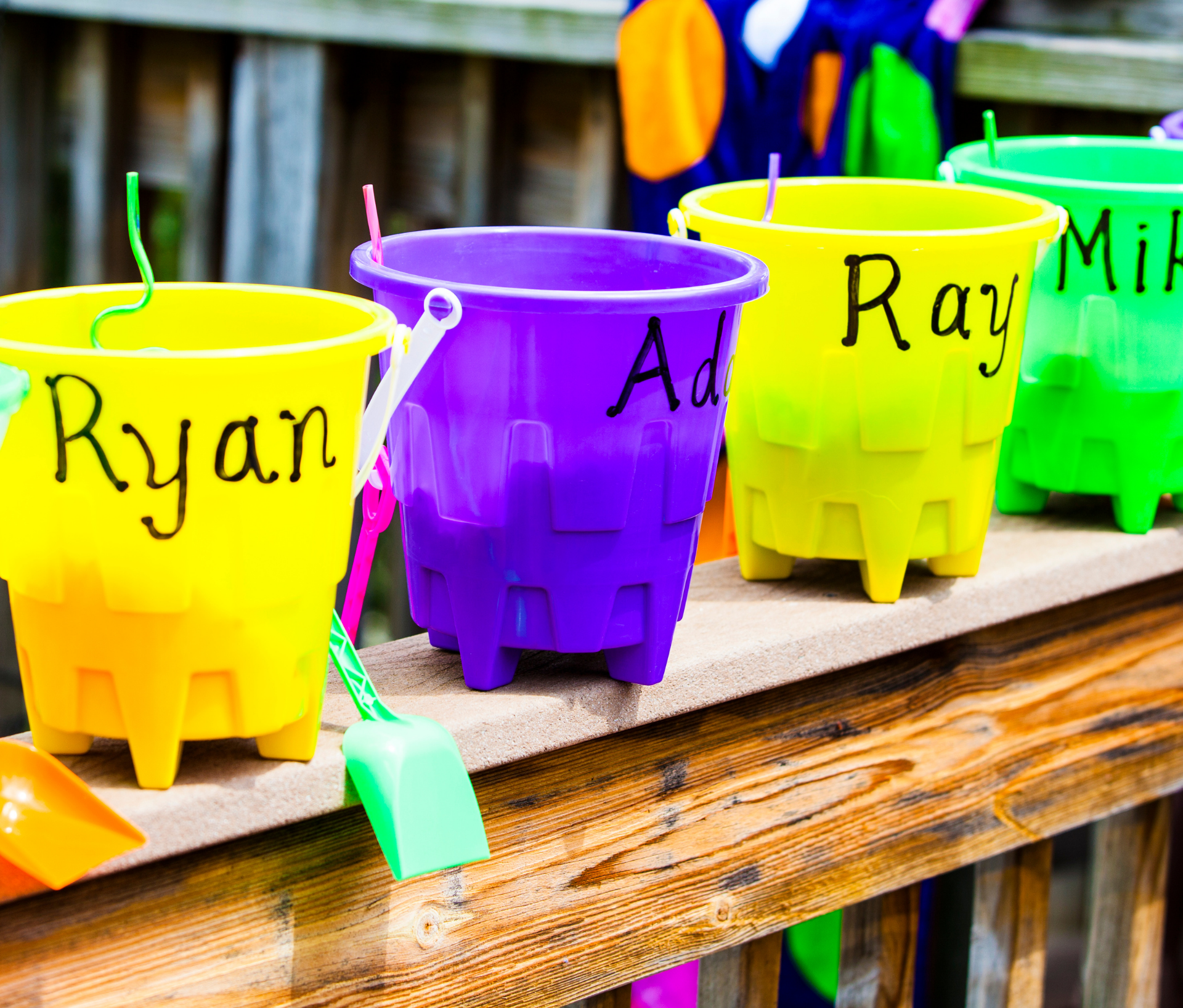Buckets With Sand Toys