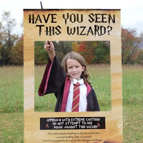 Have You Seen This Wizard? Photo Prop