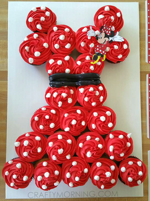 Minnie Mouse Dress Pull-Apart Cake