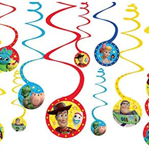 Toy Story Hanging Swirl Decorations