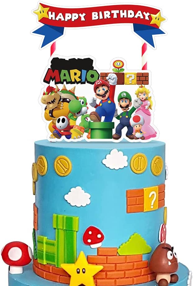 Super Mario And The Gang Cake Topper