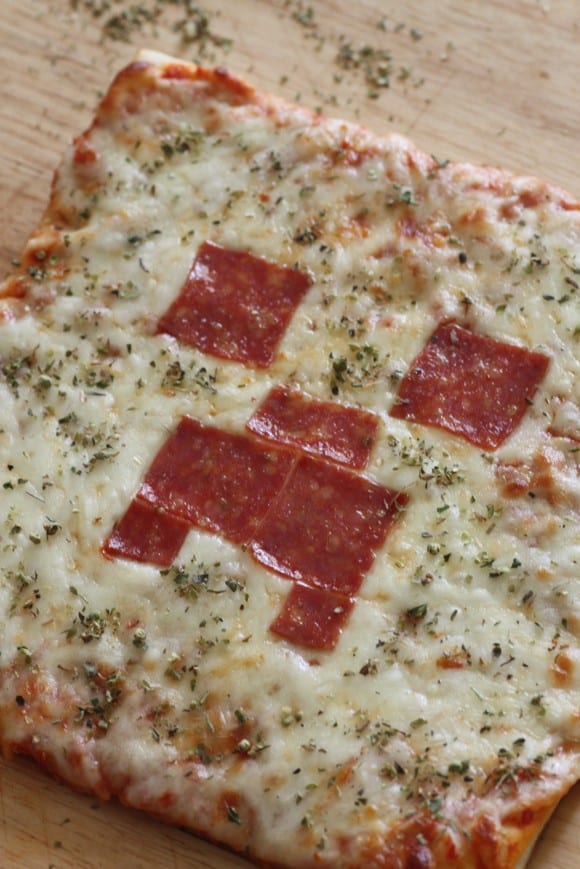 Minecraft Inspired Pizza