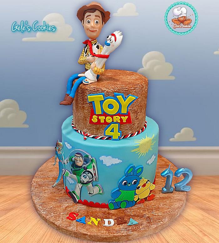 Toy Story Four And Forky Cake