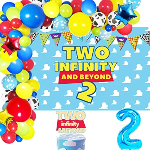 Toy Story Backdrop And Balloons