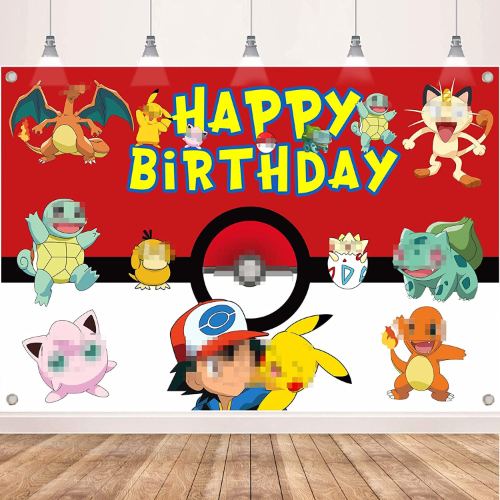 Pokémon Birthday Backdrop