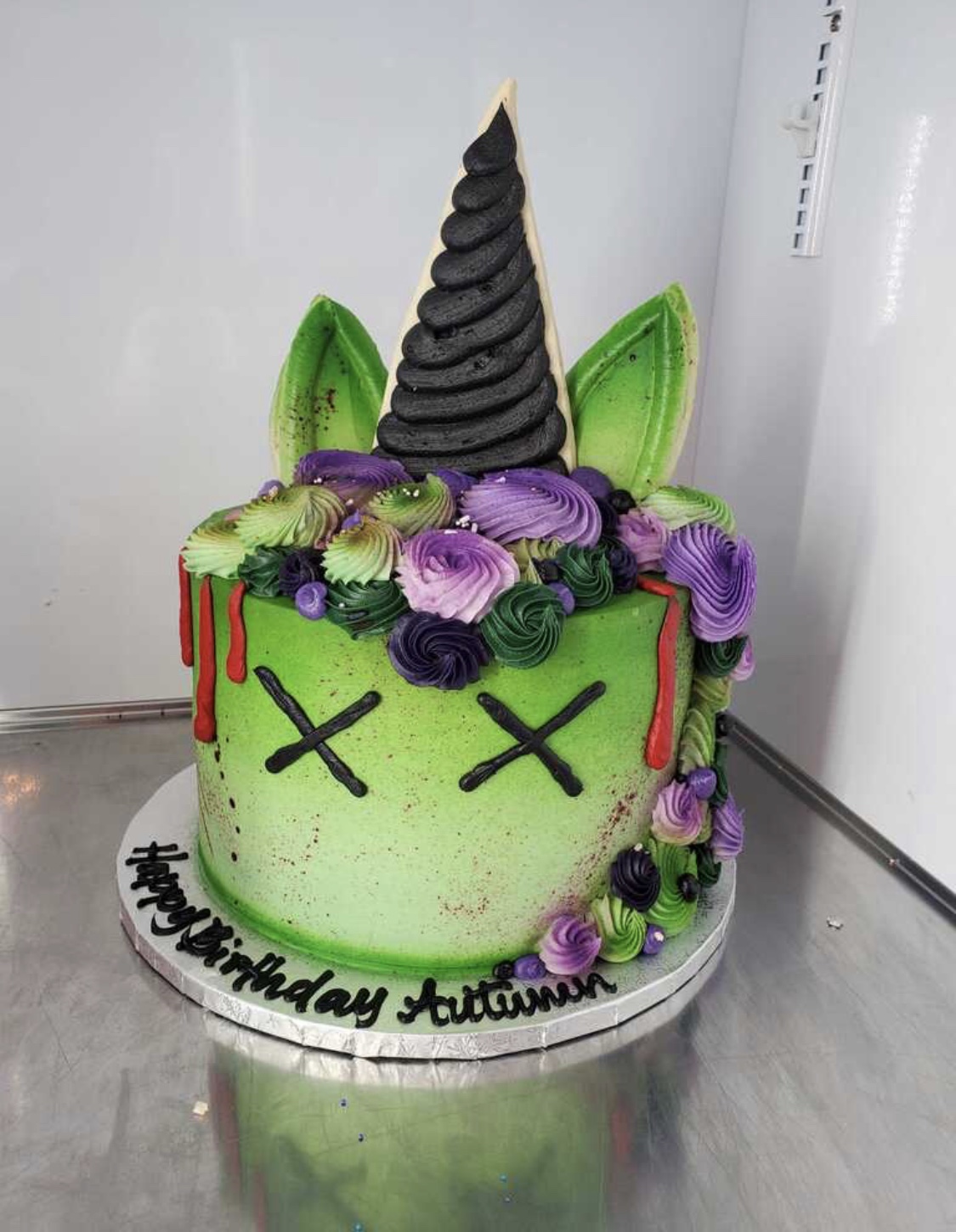 Zombie Unicorn Cake