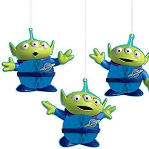 Toy Story Aliens Honeycomb Decorations