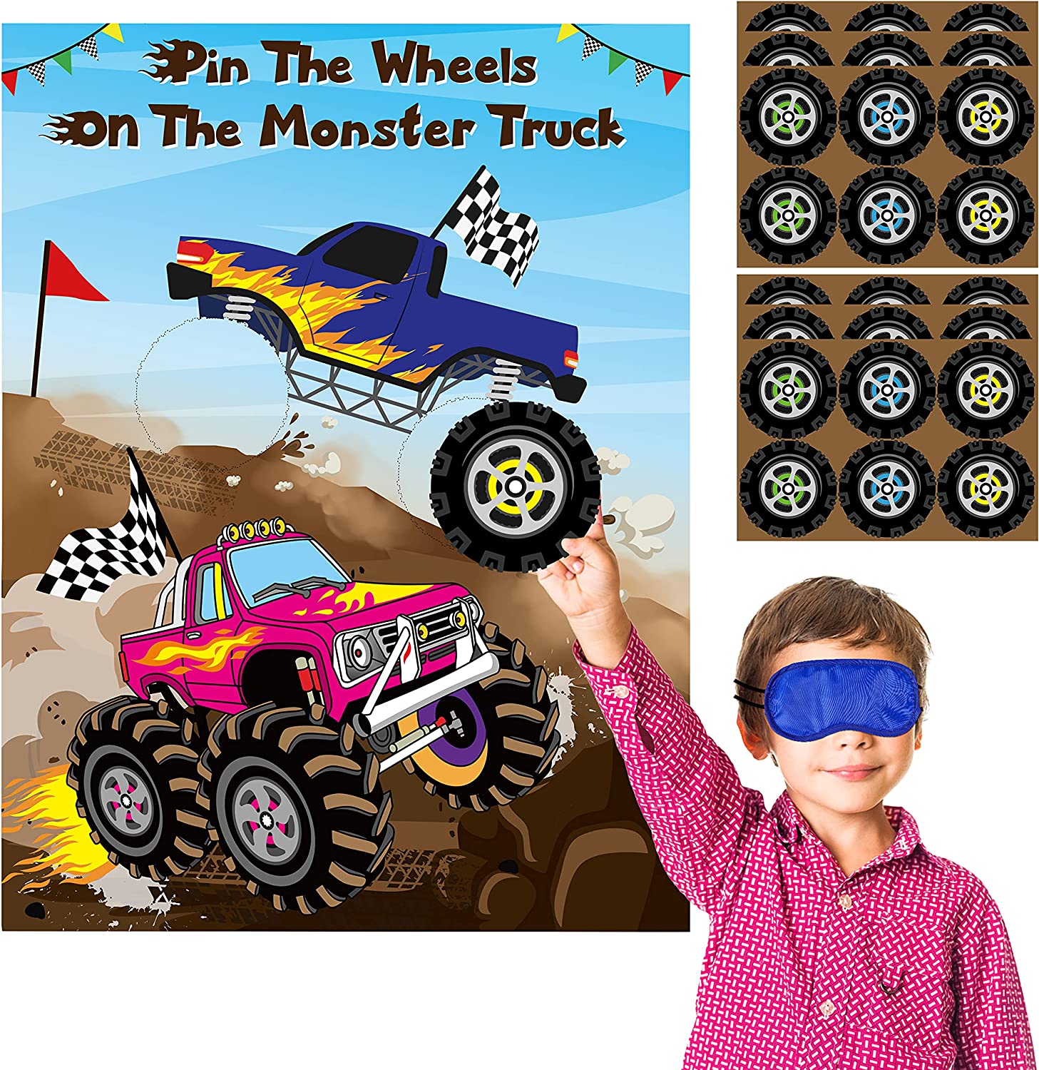 Pin The Wheel On The Monster Truck