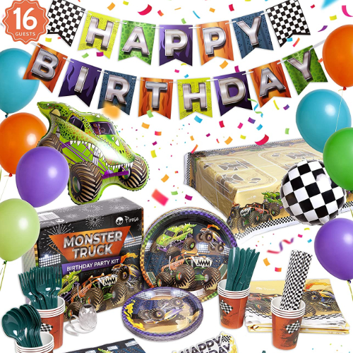 Monster Truck Party Supplies Pack
