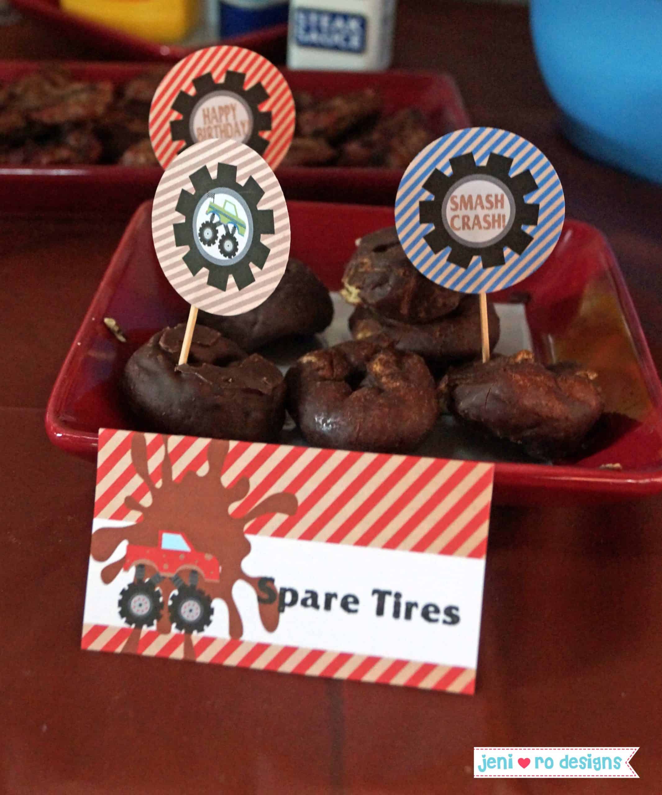 Chocolate Donut Spare Tires