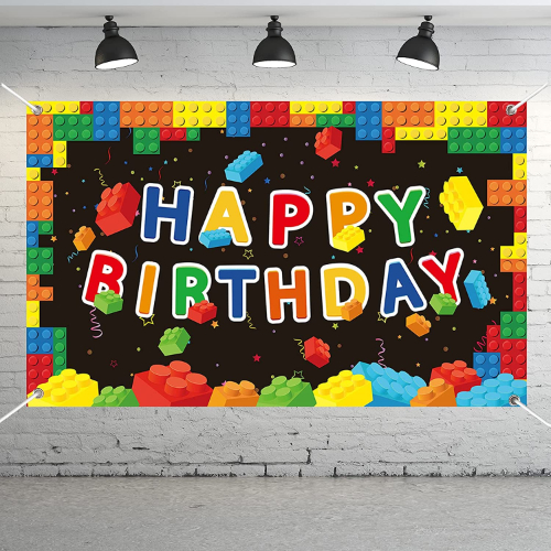 LEGO Happy Birthday Banner